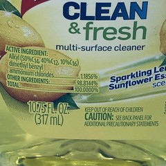 2 Lysol Cleaner & Fresh Multi-Surface Lemon 10.75 oz Concentrate-NEW-SHIP 24HR
