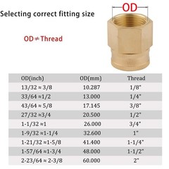 2 Pack Garden Hose Adapter,3/4″ NPT X 3/4″ GHT Connector with 3/4 inch, Brass
