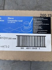 3M Blue Cleaner Pad 5300, 15″ Floor Care Pad (Case of 5), NEW, 08408