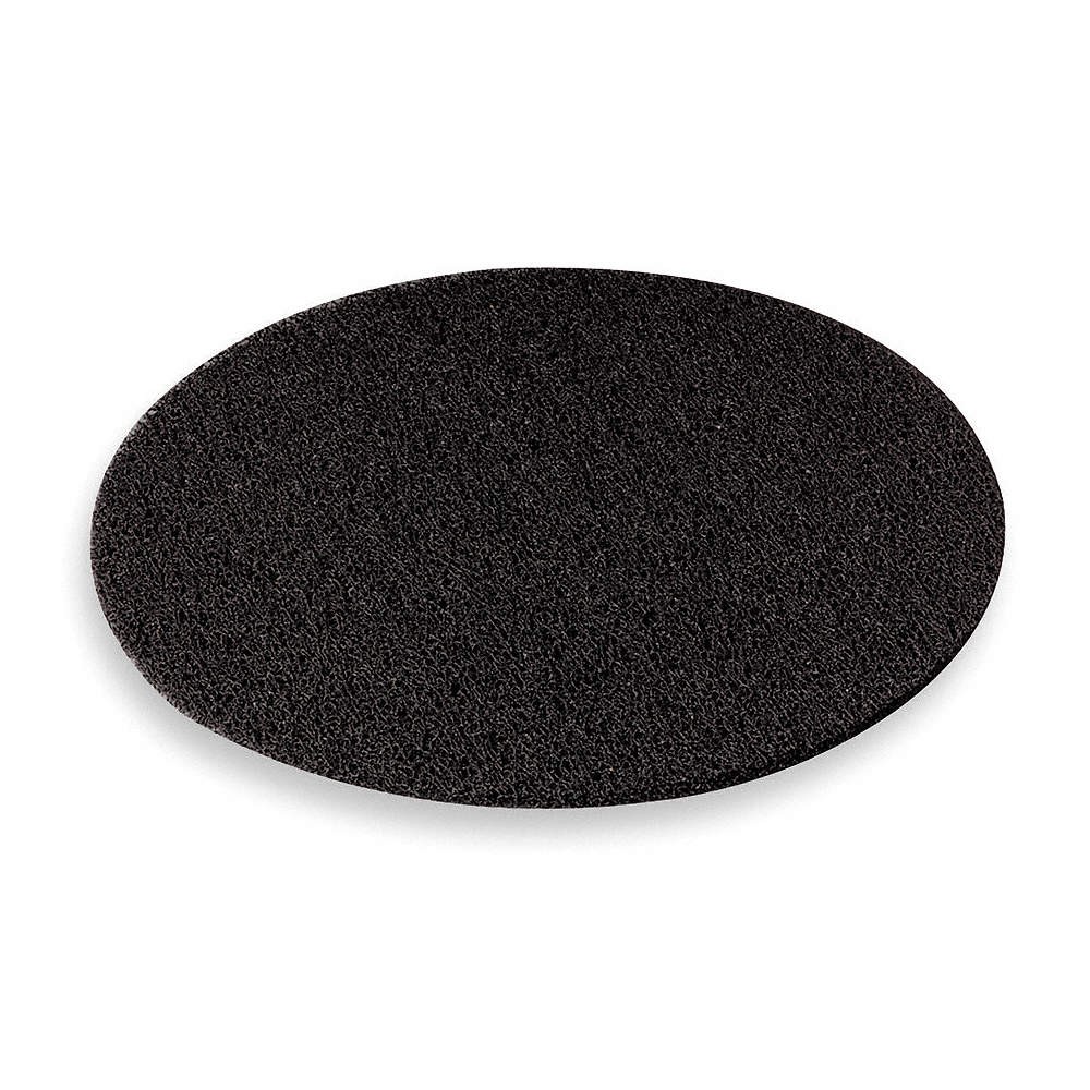 ABILITY ONE 7910-01-513-2272 Stripping Pad,20 in Dia,Black,PK5 3NE18