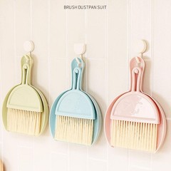Small Dustpan and Brush kit, Multifunctional Cleaning Tool (with Manual Green