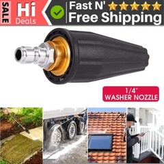 High Pressure Washer Rotating Turbo Nozzle Spray Tip 4000PSI 1/4″ Quick 4.0GPM