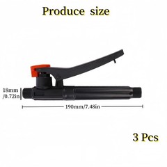 3 Pcs Pump Action Pressure Sprayer Handle, Backpack Parts Black