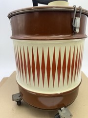 Vintage Original Shop-Vac Wet Dry Model 5 Gal USA Brown Metal Can Model 222 MCM