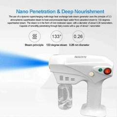 Nano Blue Light Steam Spray Disinfection Sprayer Gun 260ML 1200W Kills Bacteria