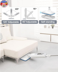 F2 Steam Mop,12-in-1 Handheld Steam Cleaner,Powerful Detachable Steam Mop for Fl