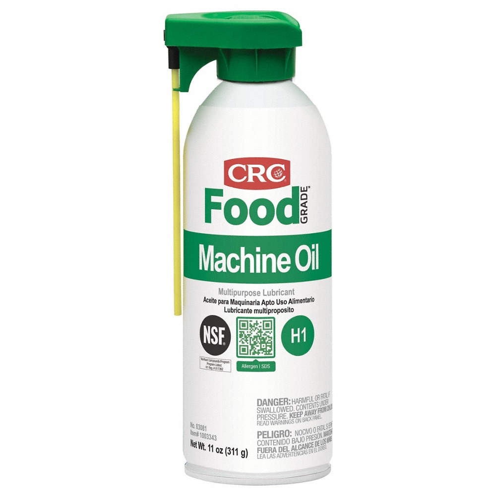 CRC 03081 Food Grade Machine Oil,11 oz,Aerosol Can 2F132