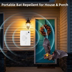 2026 Ultrasonic Bird Repellent Devices 1 Count (Pack of 2), White