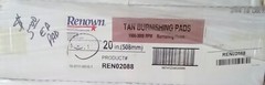 5) 20″ RENOWN TAN BURNISHING PADS for BURNISHING FLOORS REN02088