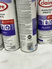 Claire 1003 17 oz Aerosol Spray Q Disinfectant – Lavender Scent (10/CT) New