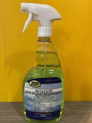 LOT OF 3 ZEP Aviation RTU Cleaner Disinfectant 32oz Bottles