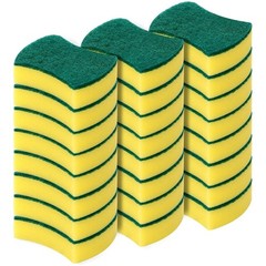 Kitchen Cleaning Sponges,24 Pack Eco Non-Scratch for 24 pack, Yellow