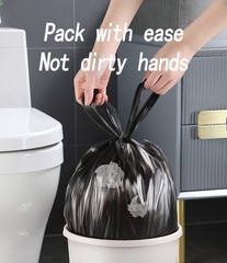 Small Black Trash Bags,Thicken Value 4 Gallon Trash Bag with Handle,200 Count…