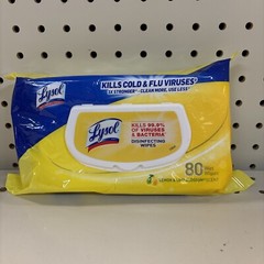 LYSOL Disinfecting Wipes – Lemon & Lime Blossom Flatpack 80 ct. (Pack of 1)