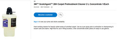 3M™ Scotchgard™ 28H Carpet Pretreatment Cleaner 2 Liter Concentrate 1/Each