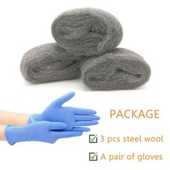 Steel Wool DIY Kit for Mice Control – 3 Pack, 10FT Coarse Wire for Holes & Vents