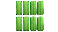 Clean Castle 12″ Reusable Premium Microfiber Mop Pads – 8 PACK