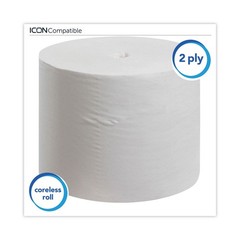 Scott 07001 2-Ply Essentia Coreless Roll Bath Tissue – White (36/Carton) New