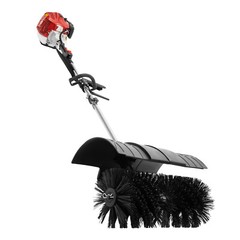 52cc Gas Power Sweeper Broom Handheld Driveway Turf Artificial Grass Snow Clean
