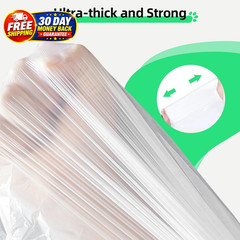 60 Count Self-Cleaning Cat Litter Box Liners Bags 60 (Pack of 1), White