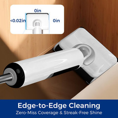 Wet Dry Vacuum Mop, 180°Lay-Flat Cordless Mop All in HCLA3Pro, Whtie