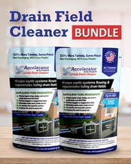 2-Pack Value BUNDLE of Drain Field Bundle, White with Blue Specks