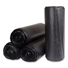 Inteplast Group Can Liners, 60 gal, 22 mic, 38×60″, 25 Bags/Roll, 6 Rolls/Carton
