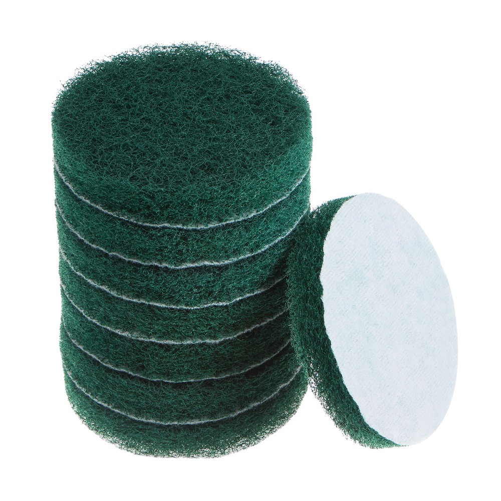 8pcs Drill Power Brush 4 Inch Tile Scrubber Scouring Pads 150-240 Grit
