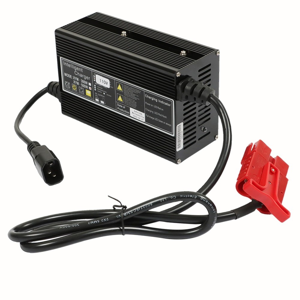 Charger with Pallet Jack, 24V 10A, with SB120 120A Red Connector