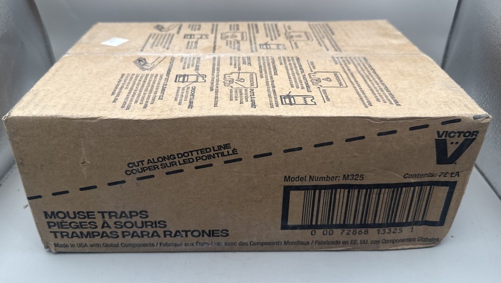 72 Mouse Traps Victor Wooden Mouse Traps Victor Expanded Trigger Mouse Trap M325