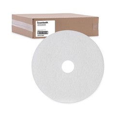 Boardwalk 4019WHI 19 in. Diameter Polishing Floor Pads – White (5/Carton) New