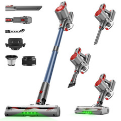 Honki Cordless Vacuum Cleaner Powerful Stick Vacuum Green Light Anti-Tangle