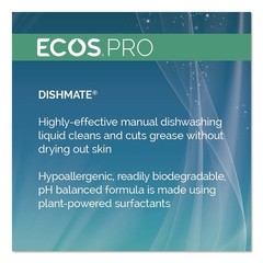 ECOS PRO PL972105 5 gal. Dishmate Manual Liquid Detergent – Free and Clear New