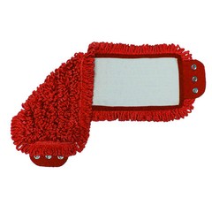 GOLDEN STAR AMM18TMR-3PK Red Microfiber Mop Head With Tabs, PK3