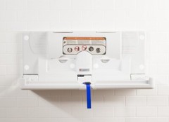 NEW Foundations 100-EH Classic Horizontal Baby Changing Station Light Gray #9566
