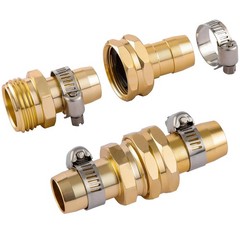 2 Set Garden Hose Repair 2 Set, Fit for 3/4″ or 5/8″ hose(Female & Male)