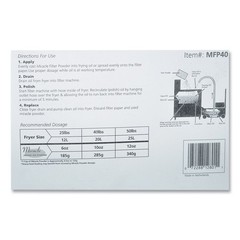 AmerCareRoyal MFP40 40 lbs Box Loose Filter Powder For Fryer Oil New