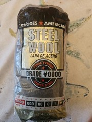 10120000 Steel Wool, 12 Pad, Grade #0000, Rhodes American, Final Finish