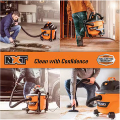 RIDGID 9 Gal. 4.25 Peak HP NXT Wet/Dry Vac w/ Debris Filter, Locking Hose & Acc.