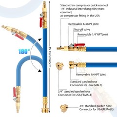 Hotop Rv Winterizing Blowout Kit, 15.75″ Sprinkler Adapter with Blue