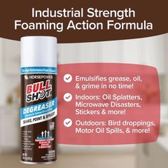 Bull Shot Degreaser, Foaming Degreaser & Grime Remover, Heavy-Duty, AS-SEEN-O.