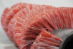 45 inch long scrub roller brush, 5-13/16 inch inside diameter, 14.5 in diameter