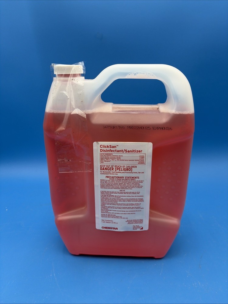 1 Gallon Ecolab Kay ClickSan Disinfectant Sanitizer Concentrate HYDRION TEST
