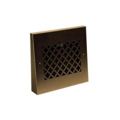 Tuscan 13 in. x 12 in. Steel Gravity Baseboard Floor Regiser, Oil Rubbed Coat