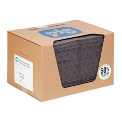 Pig Sorbent Pad, 22 gal, 15 in x 20 in, , Gray, Polypropylene MAT135 Pig MAT135