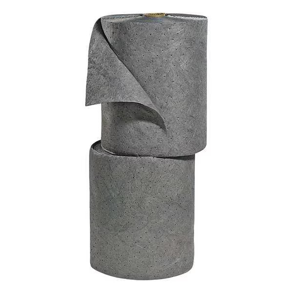 Spilltech Sorbent Roll, 55 gal, 15 in x 150 ft, , Gray, 2 PK GRSB150H Spilltech