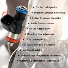 0280158051 Fuel Injectors (Set of 8) Compatible with Chevrolet Camaro Corvett…