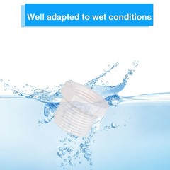 16 Pcs 3/4 Inch Male Thread to 1/2 Female PVC Inch, White