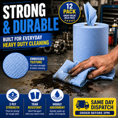 Blue rolls 12 Pack Blue Rolls Centrefeed Blue Roll 2 Ply Embossed Blue Roll
