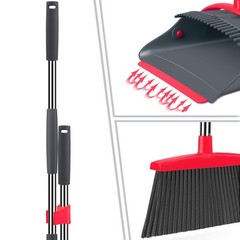 Ivandar Broom And Dustpan Setbroom Dustpan Combo Set Dust Pan Long Handle For